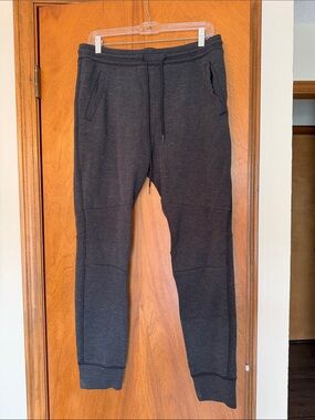 Express Dark Charcoal Gray Jogger Sweatpants
